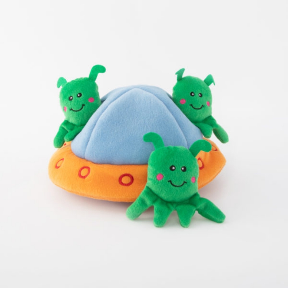 Zippy Paws Burrowing Alien Toy for Puppy or Smaller Dog